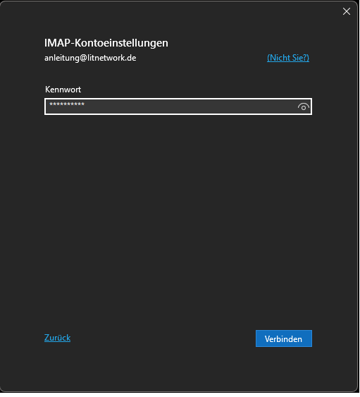 Thunderbird neues Postfach Screenshot